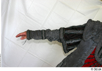  Photos Medieval Woman in grey dress 1 arm grey dress historical Clothing sleeve 0001.jpg